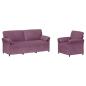 Preview: Sofa Set 2 stk. Lila Samt