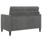 Preview: Sofa Set mit Stauraum 2 stk. Dunkelgrau Polyester