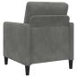 Preview: Sofa Set mit Stauraum 2 stk. Dunkelgrau Polyester