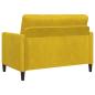 Preview: Sofa Set mit Stauraum 2 stk. Gelb Polyester