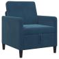 Preview: Sofa Set mit Stauraum 2 stk. Blau Polyester