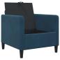 Preview: Sofa Set mit Stauraum 2 stk. Blau Polyester