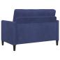 Preview: Sofa Set mit Stauraum 2 stk. Polizeiblau Polyester