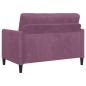 Preview: Sofa Set mit Stauraum 2 stk. Lila Polyester