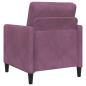 Preview: Sofa Set mit Stauraum 2 stk. Lila Polyester