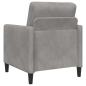 Preview: Sofa Set mit Stauraum 2 stk. Hellgrau Polyester