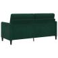 Preview: Sofa Set mit Stauraum 2 stk. Dunkelgrün Polyester