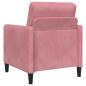 Preview: Sofa Set mit Stauraum 2 stk. Rosa Polyester