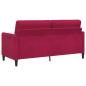 Preview: Sofa Set mit Stauraum 2 stk. Weinrot Polyester