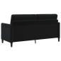 Preview: Sofa Set mit Stauraum 2 stk. Schwarz Polyester