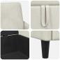 Preview: Sofa Set mit Stauraum 2 stk. Creme Polyester