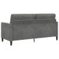 Preview: Sofa Set mit Stauraum 2 stk. Dunkelgrau Polyester