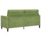Preview: Sofa Set mit Stauraum 2 stk. Hellgrün Polyester