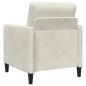 Preview: Sofa Set mit Stauraum 2 stk. Creme Polyester