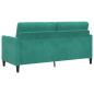Preview: Sofa Set mit Stauraum 2 stk. Türkis Polyester