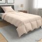 Preview: ARDEBO.de - Bettwäsche-Set 2 stk. 135 x 200 cm Für alle Jahreszeiten Beige