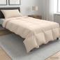 Preview: ARDEBO.de - Bettwäsche-Set 2 stk. 140 x 200 cm Für alle Jahreszeiten Beige
