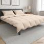 Preview: ARDEBO.de - Bettwäsche-Set 2 stk. 200 x 220 cm Für alle Jahreszeiten Beige