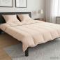 Preview: ARDEBO.de - Bettwäsche-Set 2 stk. 200 x 200 cm 250 g/m² Natur-Kapok Beige