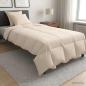Preview: ARDEBO.de - Bettwäsche-Set 2 stk. 140 x 220 cm 250 g/m² Natur-Kapok Beige