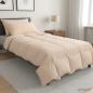Preview: ARDEBO.de - Bettwäsche-Set 2 stk. 155 x 220 cm 250 g/m² Natur-Kapok Beige