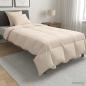 Preview: ARDEBO.de - Bettwäsche-Set 2 stk. 155 x 220 cm Für alle Jahreszeiten Beige
