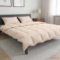 Preview: ARDEBO.de - Bettwäsche-Set 2 stk. 240 x 220 cm Für alle Jahreszeiten Beige