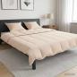 Preview: ARDEBO.de - Bettwäsche-Set 2 stk. 260 x 240 cm Für alle Jahreszeiten Beige