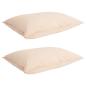 Preview: Bettwäsche-Set 2 stk. 260 x 240 cm Für alle Jahreszeiten Beige