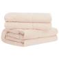 Preview: Bettwäsche-Set 2 stk. 135 x 220 cm Kapok und Polyester Beige