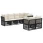Preview: Gartensofa-set 7 stk. 7-Sitzanzahl Schwarz Poly-Rattan