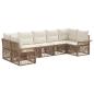Preview: Gartensofa-set 7 stk. 7-Sitzanzahl Beige Poly-Rattan