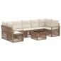 Preview: Gartensofa-set 8 stk. Beige Poly-Rattan
