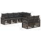 Preview: Gartensofa-set 7 stk. 7-Sitzanzahl Grau Poly-Rattan