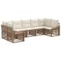 Preview: Gartensofa-set 7 stk. 7-Sitzanzahl Beige Poly-Rattan