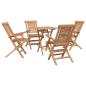 Preview: Gartenset 3 stk. Braun Massivholz Teak