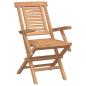 Preview: Gartenset 3 stk. Braun Massivholz Teak