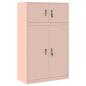 Preview: Aufbewahrungsschrank 2 stk. Rosa 90 x 40 x 145 cm Stahl