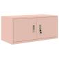 Preview: Aufbewahrungsschrank 2 stk. Rosa 90 x 40 x 145 cm Stahl
