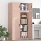 Preview: ARDEBO.de - Aufbewahrungsschrank 2 stk. Rosa 90 x 40 x 180 cm Stahl