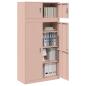 Preview: Aufbewahrungsschrank 2 stk. Rosa 90 x 40 x 180 cm Stahl