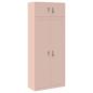 Preview: Aufbewahrungsschrank 2 stk. Rosa 90 x 40 x 220 cm Stahl