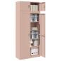 Preview: Aufbewahrungsschrank 2 stk. Rosa 90 x 40 x 220 cm Stahl