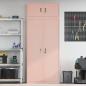 Preview: Aufbewahrungsschrank 2 stk. Rosa 90 x 40 x 220 cm Stahl