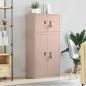 Preview: Aufbewahrungsschrank 2 stk. Rosa 60 x 40 x 130 cm Stahl