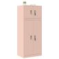 Preview: Aufbewahrungsschrank 2 stk. Rosa 60 x 40 x 145 cm Stahl