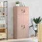 Preview: Aufbewahrungsschrank 2 stk. Rosa 60 x 40 x 145 cm Stahl