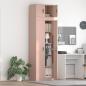Preview: ARDEBO.de - Aufbewahrungsschrank 2 stk. Rosa 60 x 40 x 220 cm Stahl