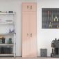 Preview: Aufbewahrungsschrank 2 stk. Rosa 60 x 40 x 220 cm Stahl