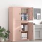 Preview: ARDEBO.de - Aufbewahrungsschrank 2 stk. Rosa 90 x 40 x 160 cm Stahl